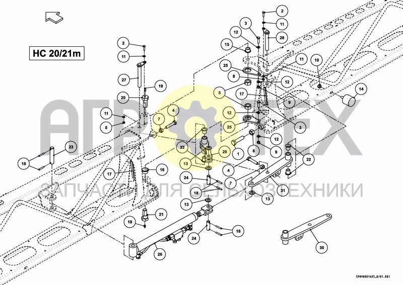 Чертеж SPRAYBOOM HC 20/21M