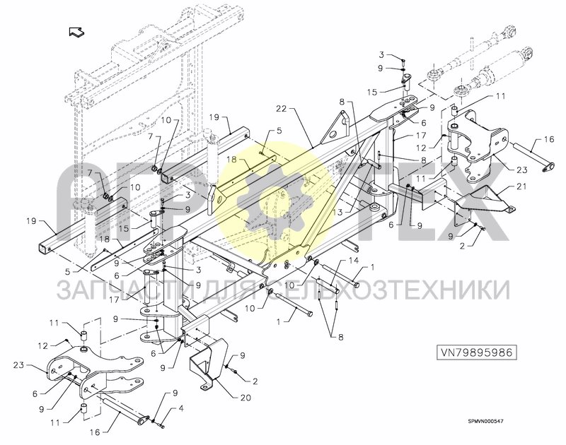 Чертеж LIFTFRAME+MIDDLESECTION HSS 27/28M