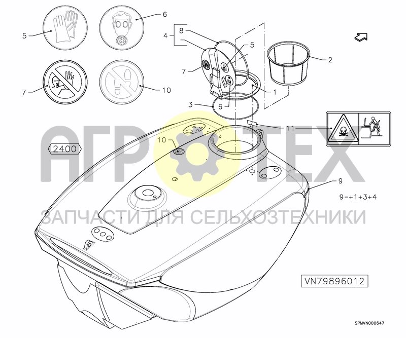 Чертеж MAIN TANK 2400