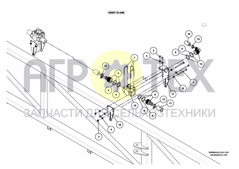 Чертеж WATER & PARTS HBWP 33---45M [3PF]