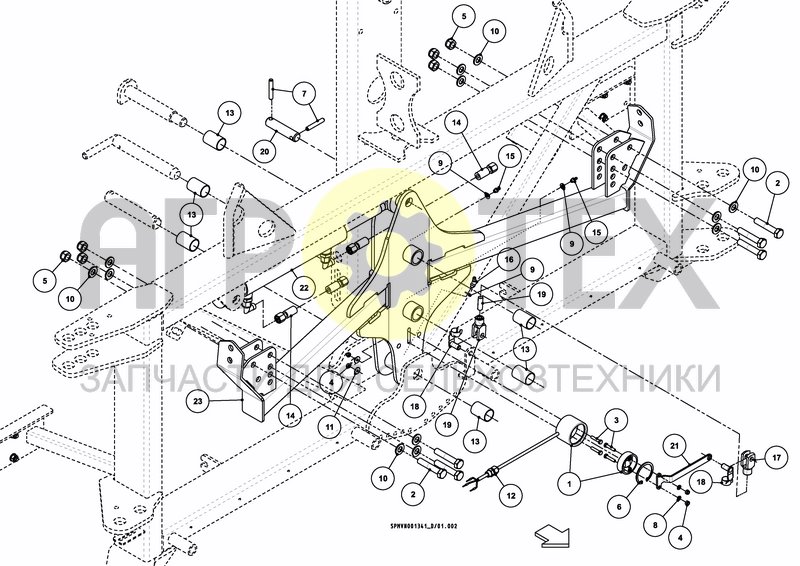 Чертеж LIFTFRAME+MIDDLESECTION HSS 18---24m [2PF]