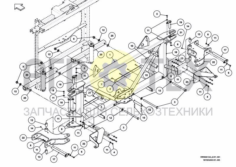 Чертеж LIFTFRAME+MIDDLESECTION HSS 18---24m [2PF]