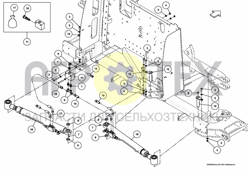 Чертеж LIFTFRAME+MIDDLESECTION HSS 18---24m [2PF]