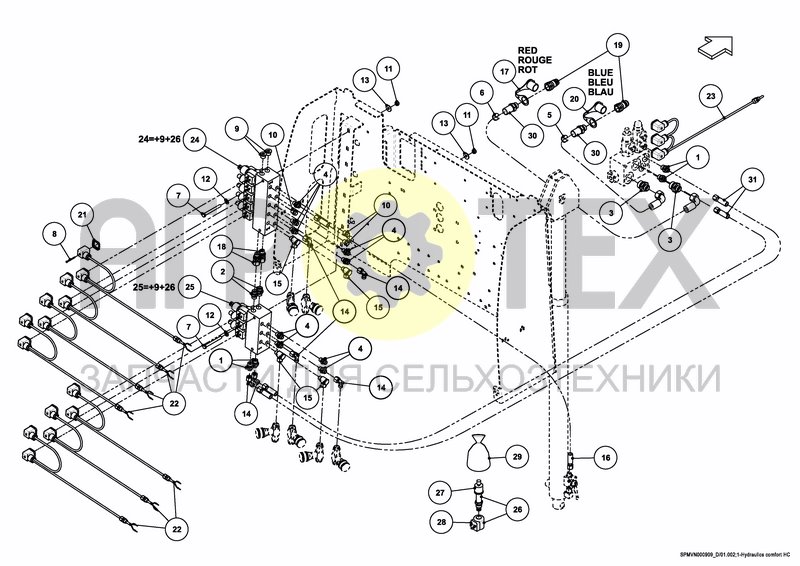 Чертеж HYDRAULICS COMFORT 2 18---21M