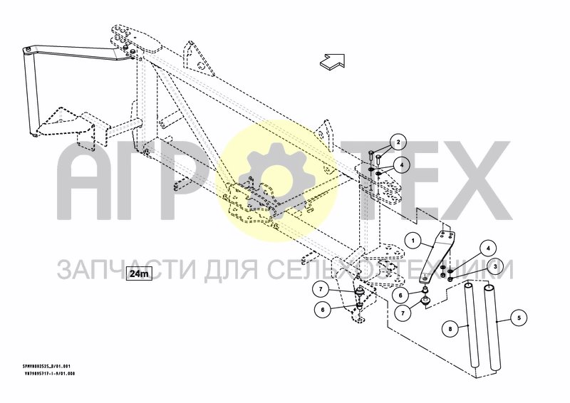 Чертеж SPRAYBOOM HSS 18---24m [2PF]