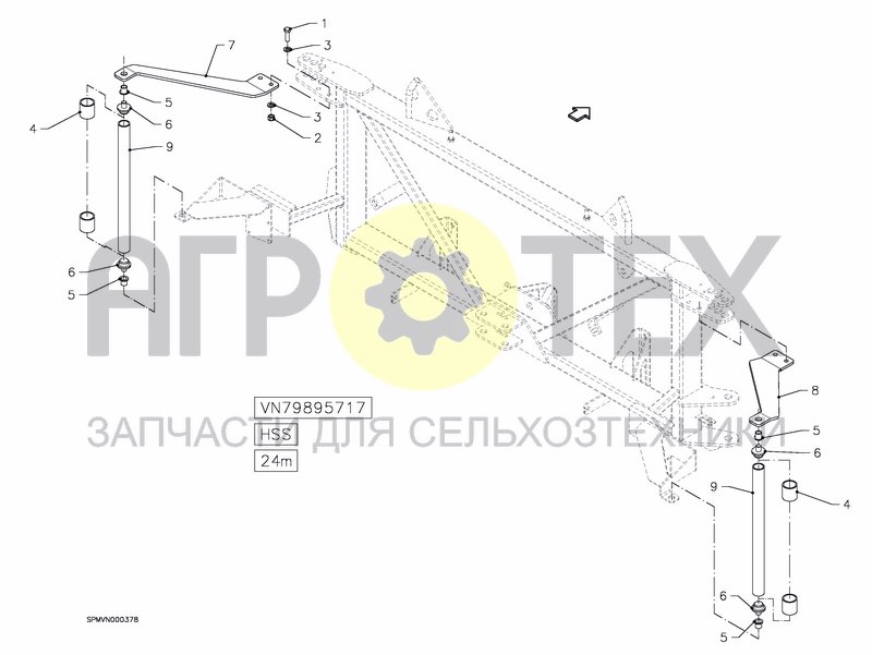 Чертеж SPRAYBOOM HSS 18---24m [2PF]