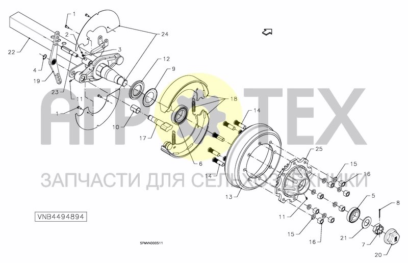 Чертеж ADJUSTABLE AXLE