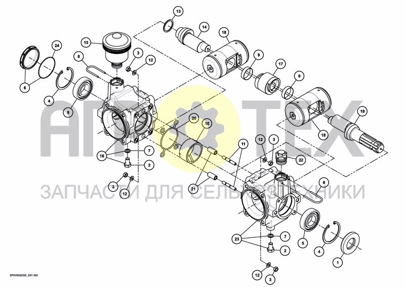 Чертеж PUMPSET 150 L / 40 GAL