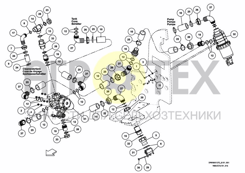 Чертеж VALVESET iXclean Comfort