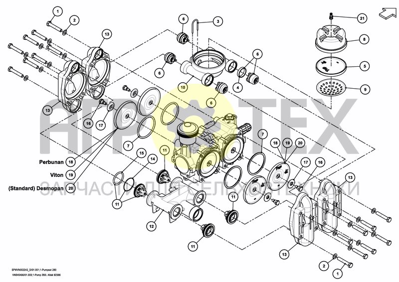 Чертеж PUMPSET 250 L