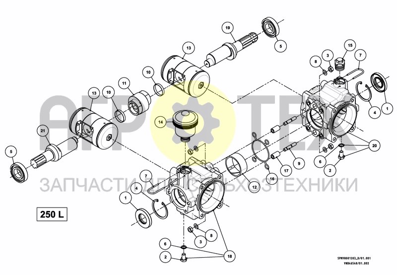 Чертеж PUMPSET 250 L