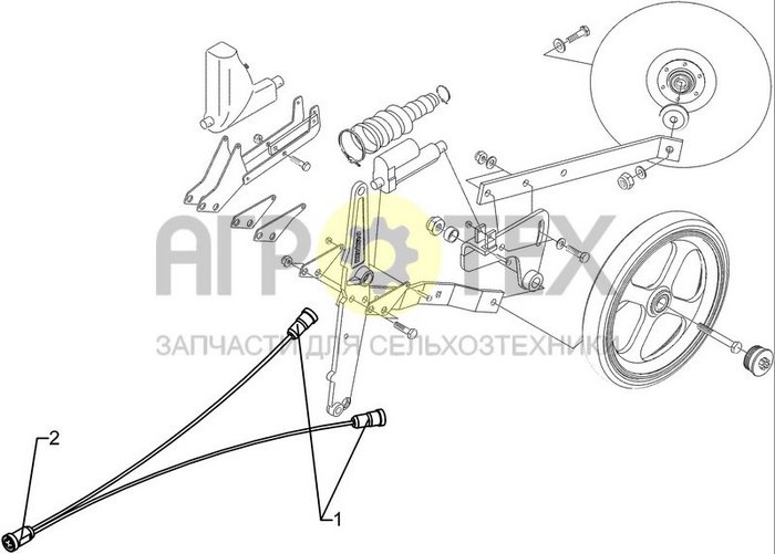 Чертеж M12x1 1-2 2x3/1x4-polig 0,8m