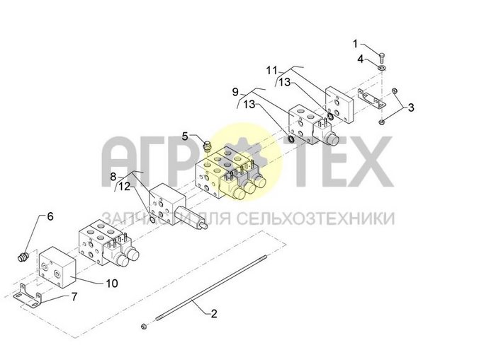 Чертеж Solitair 2V-1M-4T