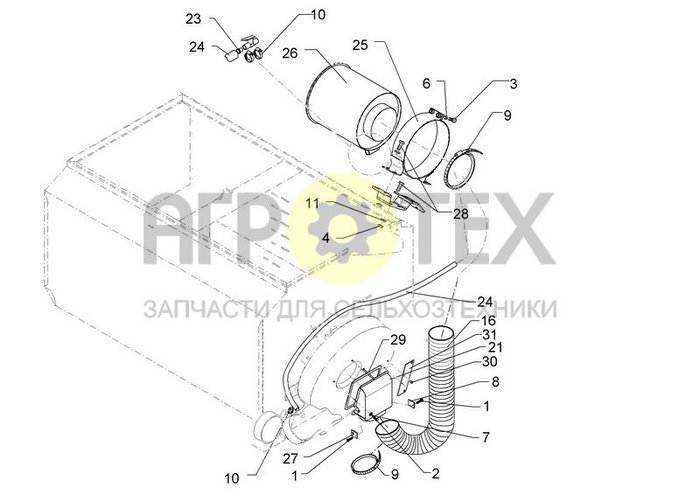 Чертеж D230-2500 Solitair-K schm.Tank