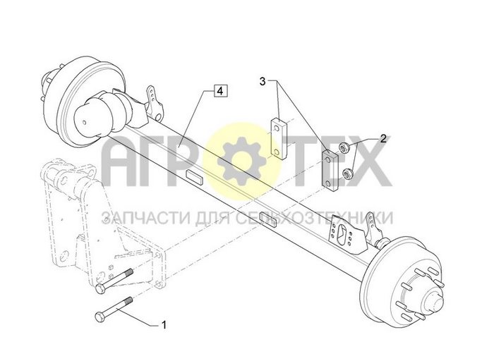 Чертеж 150x150 M30x240