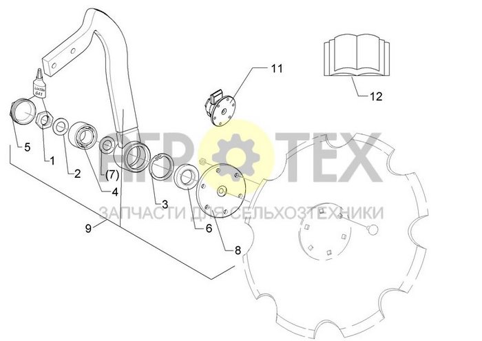 Чертеж LI 60x25 D130 6xD12 Rubin 9