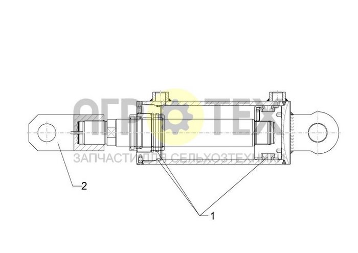 Чертеж 110/50x450-750 Hub +/- 5