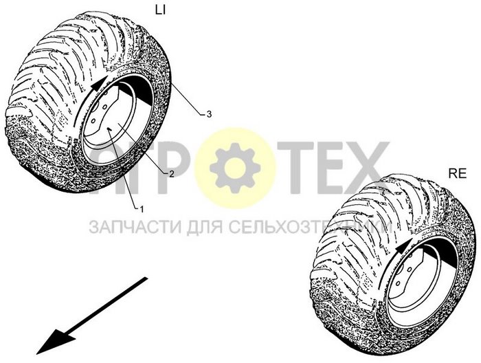 Чертеж 400-15.5 T404 -14PR LI