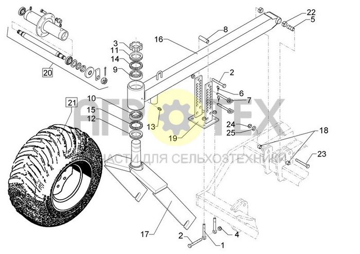 Чертеж 400/60-15,5 Thorit 9 KA RE