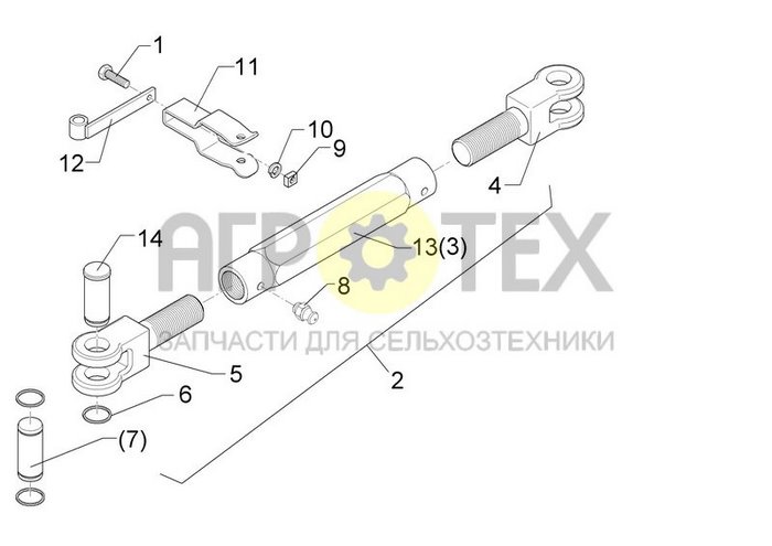 Чертеж TR26x3/650/450