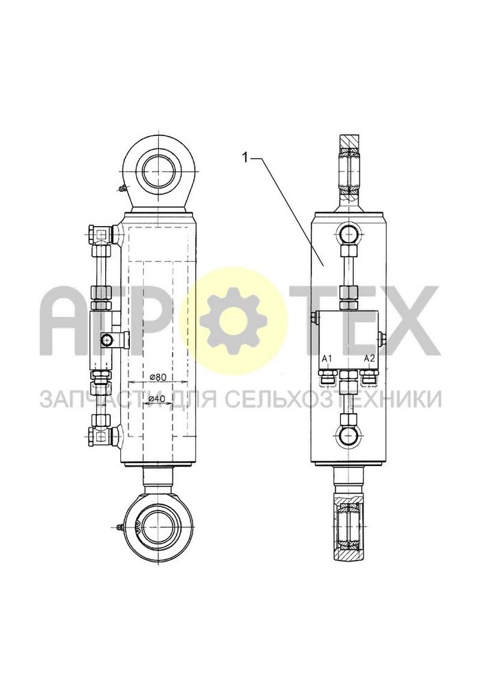 Чертеж D80/40-240-D35 EPS