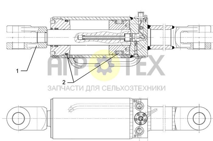 Чертеж DZ90/40-100-600 EL