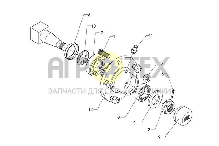 Чертеж V60-6/160/205/133  M18