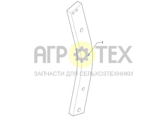 Чертеж 80x30x627-R750 D14,3