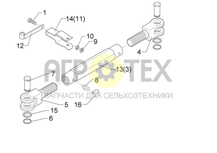 Чертеж TR36x3/750/570