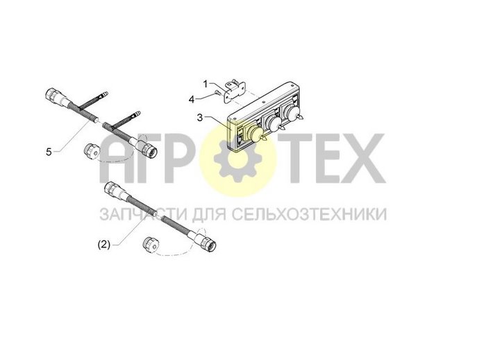 Чертеж ISOBUS-Zusatzbedienelement A10