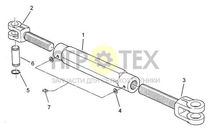 Чертеж TR30x3/610/400