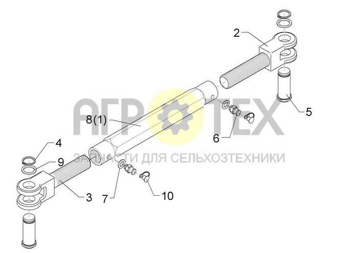 Чертеж TR30x3/730/520