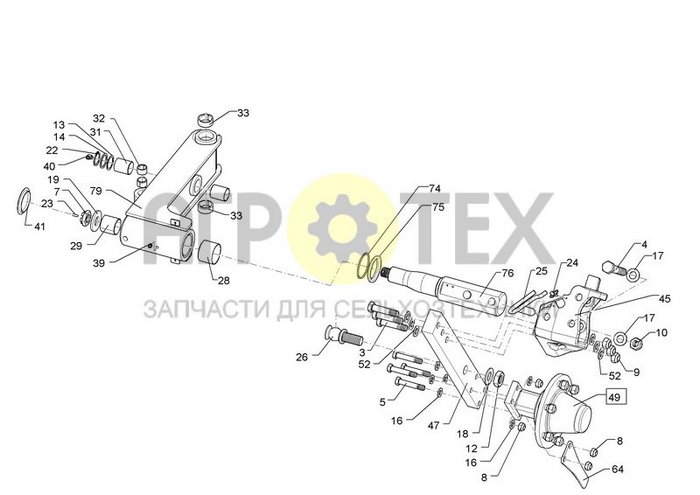 Чертеж Uni-Rad J7  Dдm. 6/161/205