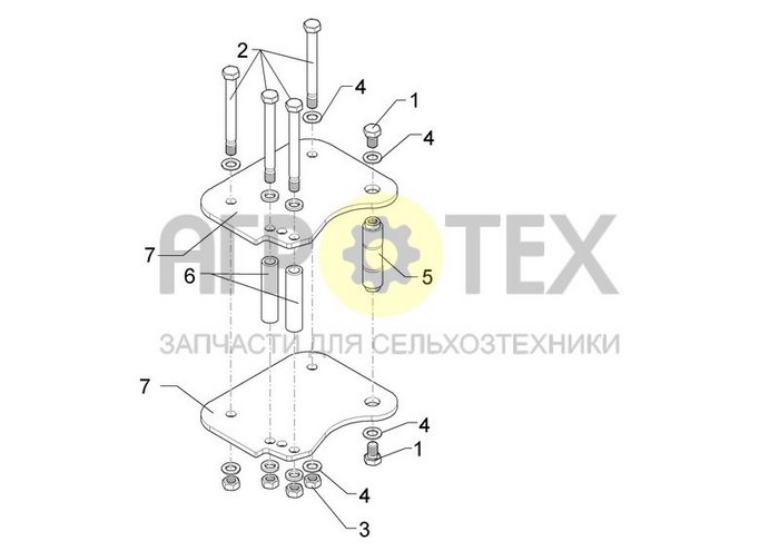 Unirad hydr. J8V (№2 на схеме)