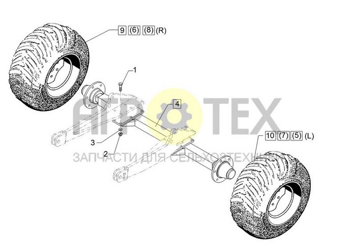 Чертеж 405/70 R20 6/205/1600