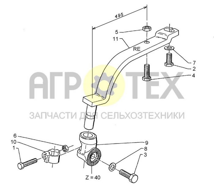 Чертеж 60x25x590-M RE V