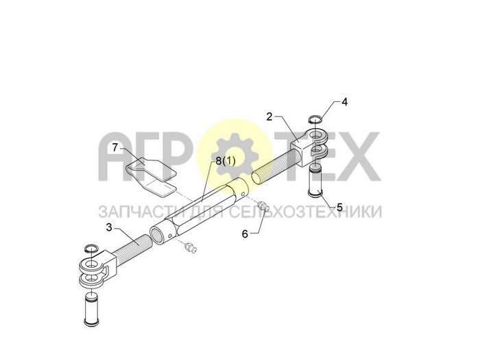 Чертеж TR30x3/730/520 MVS