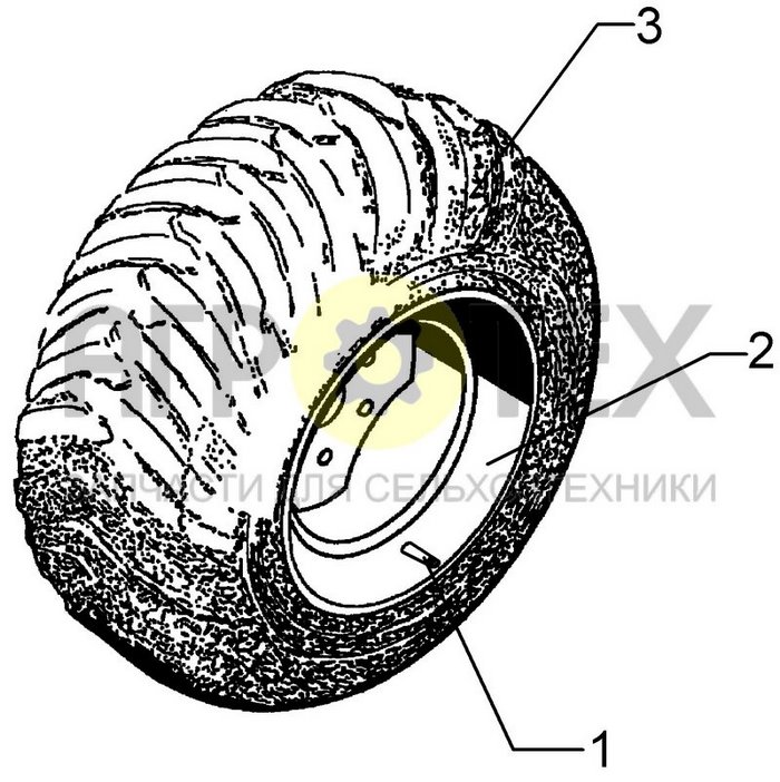 Чертеж 405/70 R20xM27 TL155A2/143B LI