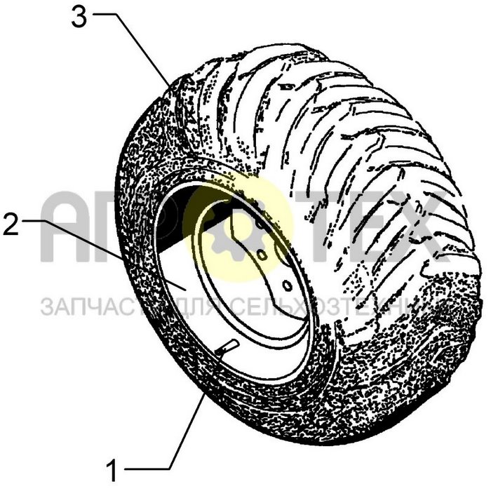 Чертеж 405/70 R20xM27 TL155A2/143B RE