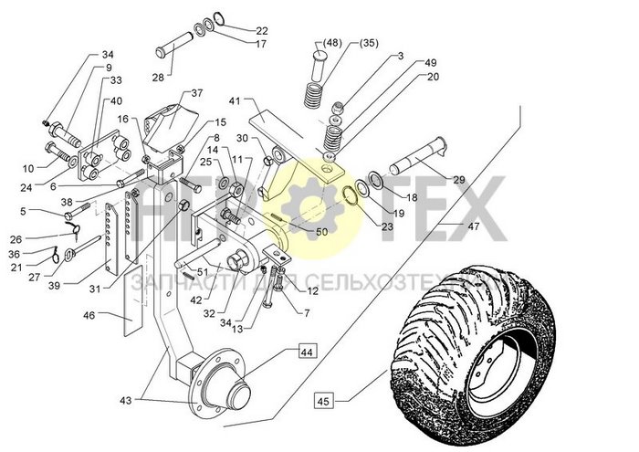 Чертеж D50x160 6/205 400/60-15.5