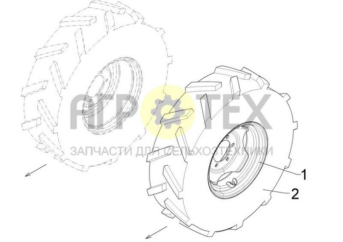 Чертеж 6/161/205 ET0 405/70-20 LI