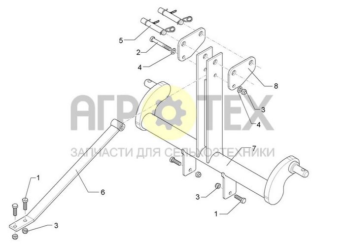 KAT3 Hitch WDP70 (№5 на схеме)