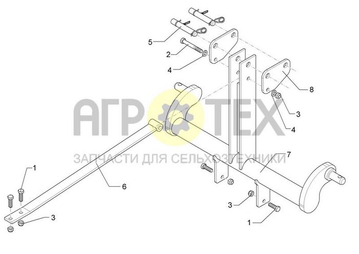 KAT3 Hitch WDP90 (№5 на схеме)