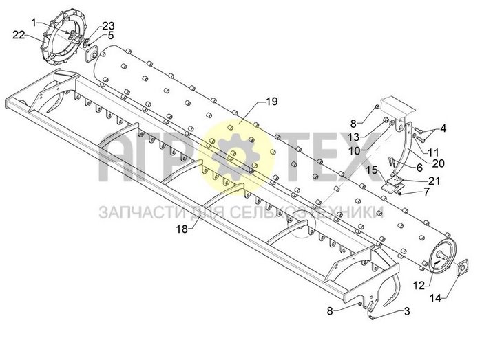 Чертеж TSW D500-400-32R-125