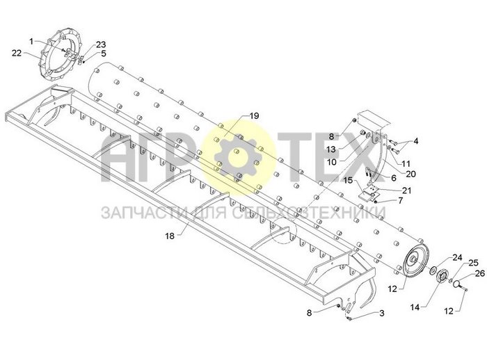 Чертеж TSW-R D500-4.00-32R125