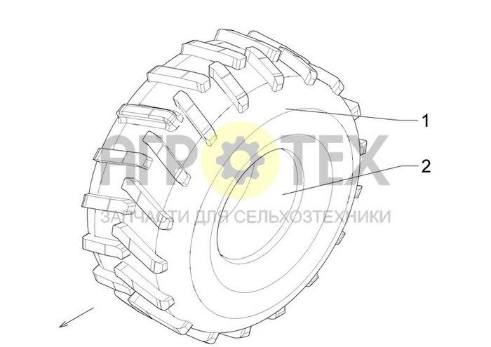 Чертеж 710/40-22.5 T404 RE