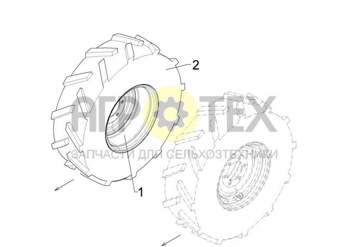 Чертеж 6/161/205 ET50 420/65R20 RE