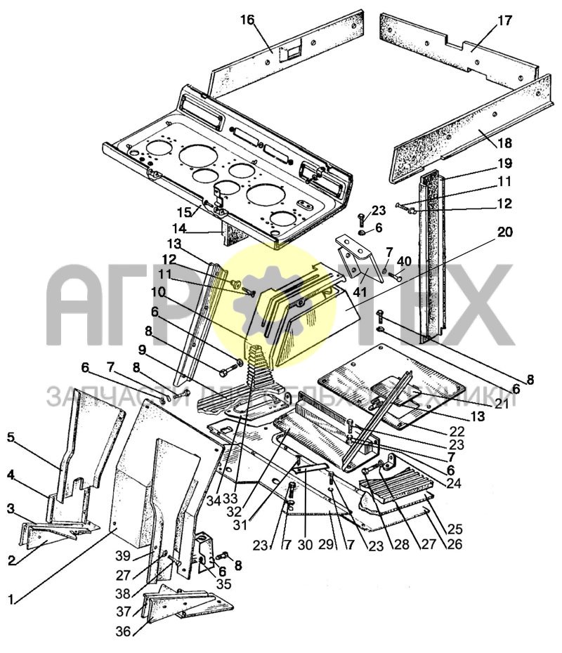 №35 (МТЗ-1021.3 - Пол кабины)