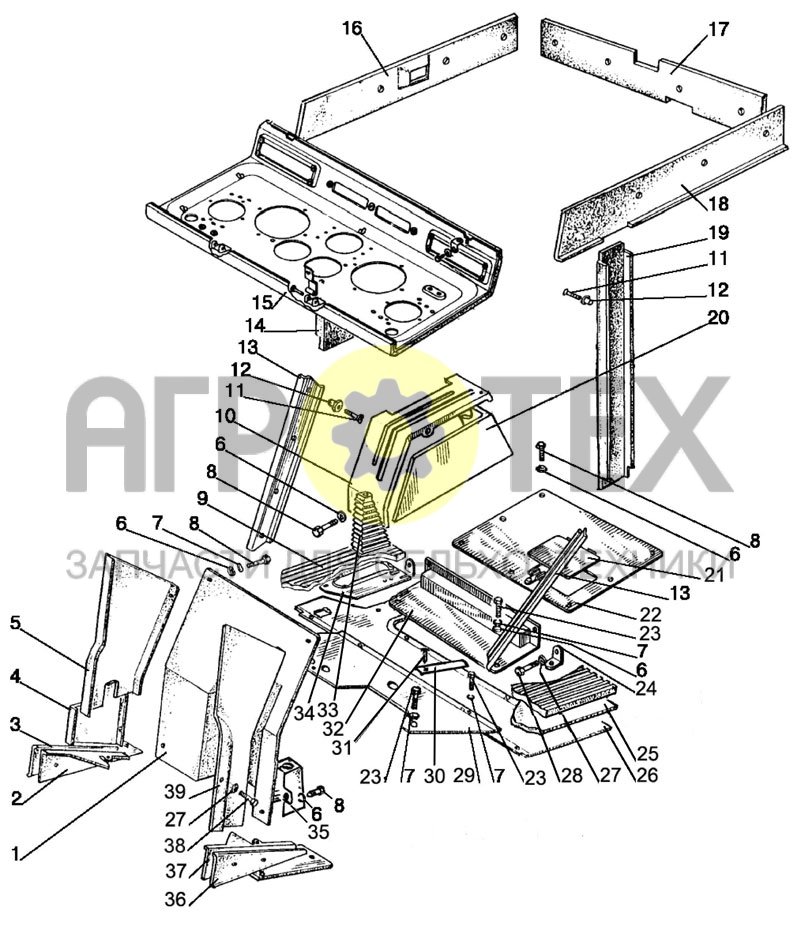 №33 (МТЗ-920.4/952.4 - Пол кабины)