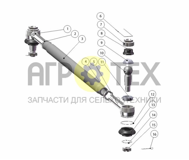 Тяга рулевая (№10 на схеме)